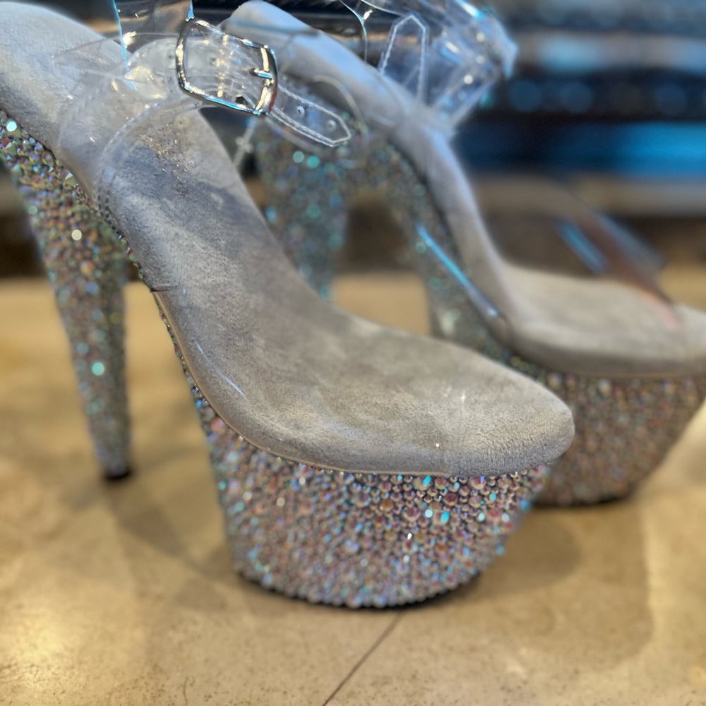 New Bejeweled Pleaser Heels